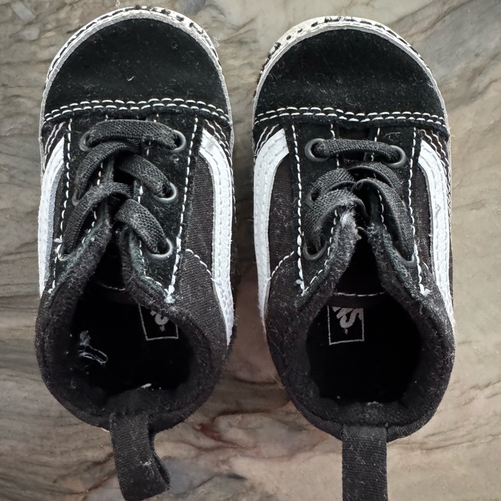 Vans faux tie toddler shoes